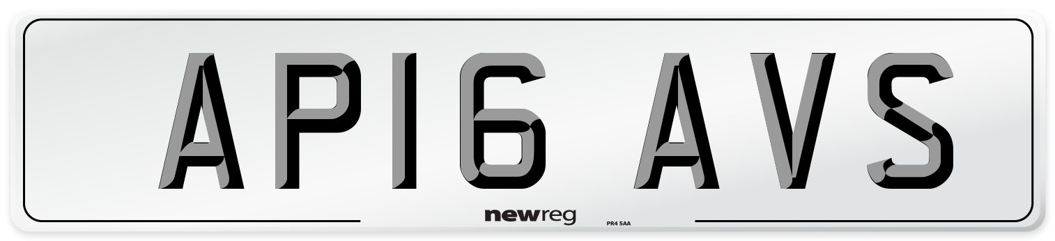 AP16 AVS Number Plate from New Reg